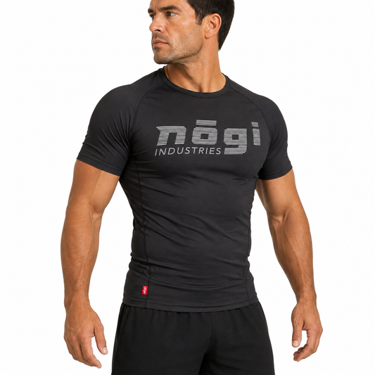 Core Short Sleeve Rash Guard - NEW JERSEY GRAY
