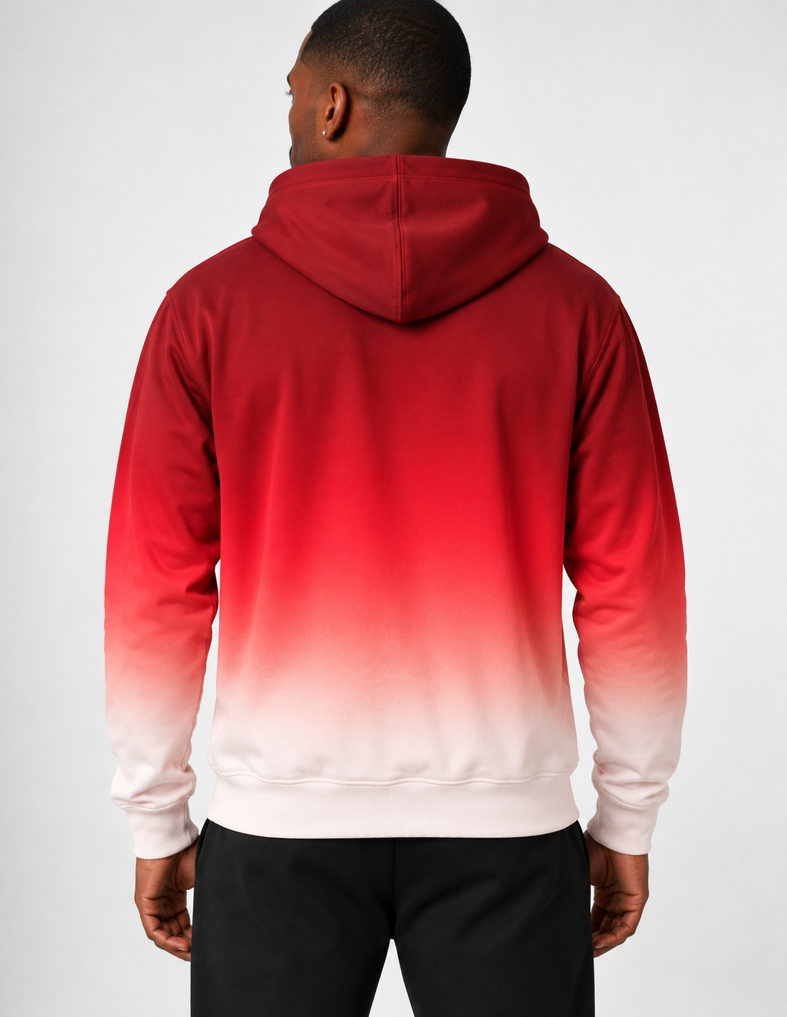 Ember — Burgundy to Ember Gradient Oversized Cotton Hoodie