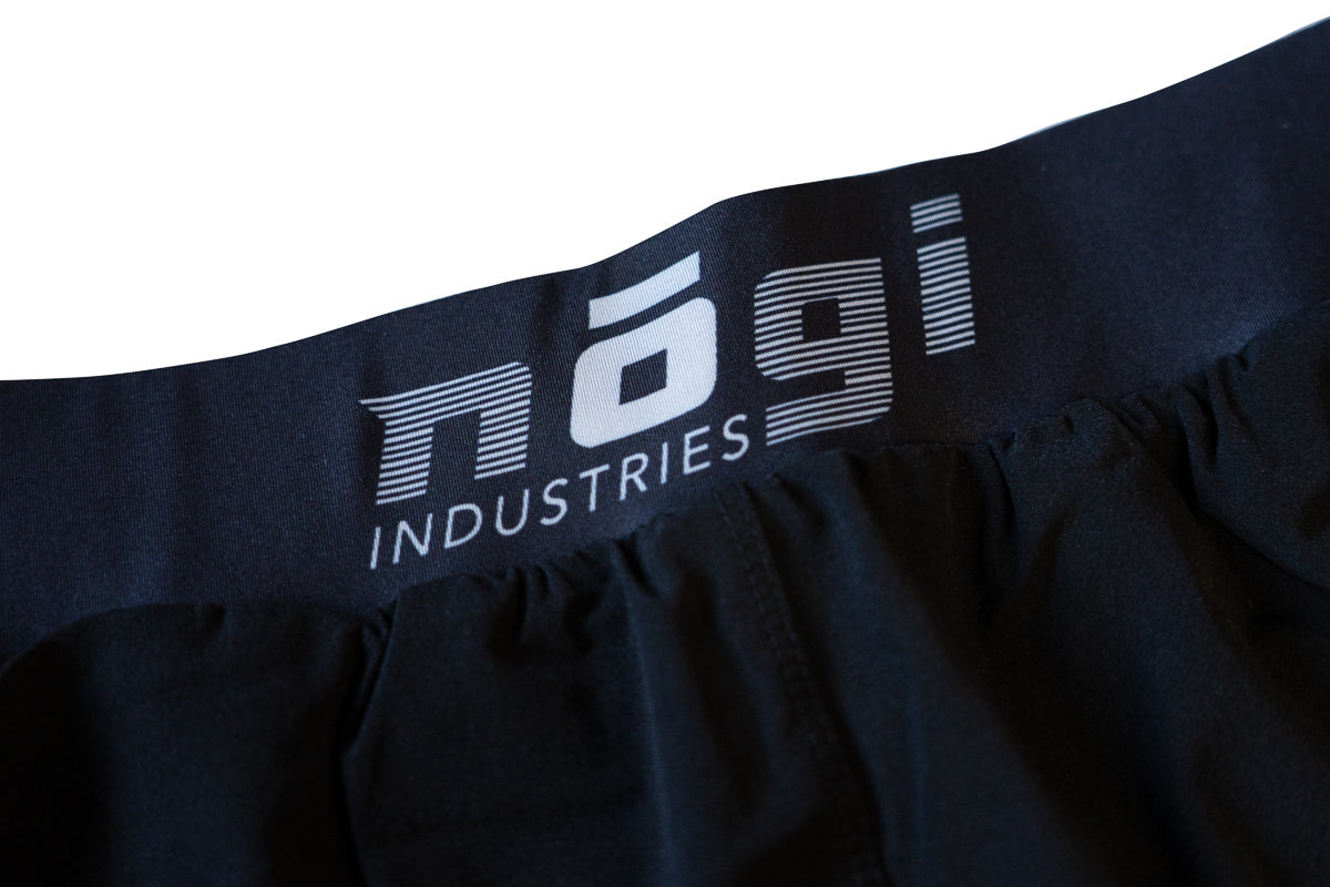 Ghost 5" Premium Lined Grappling Shorts - Obsidian Black Belt detail