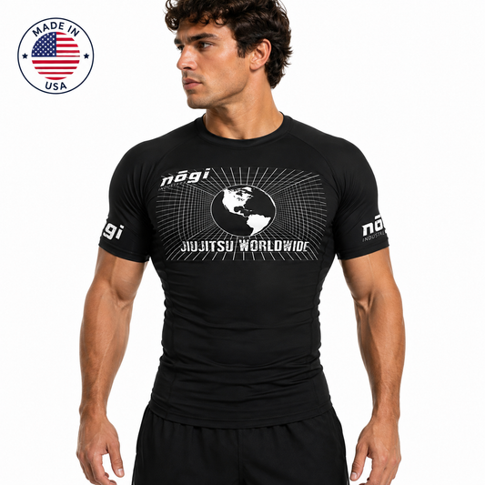 Jiujitsu Worldwide Short Sleeve Rash Guard - Made in USA