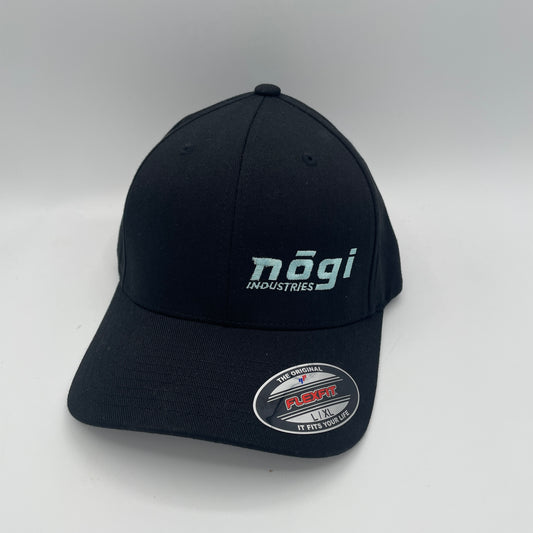 Nogi Flexfit Embroidered Athletic Hat (Black & Teal)