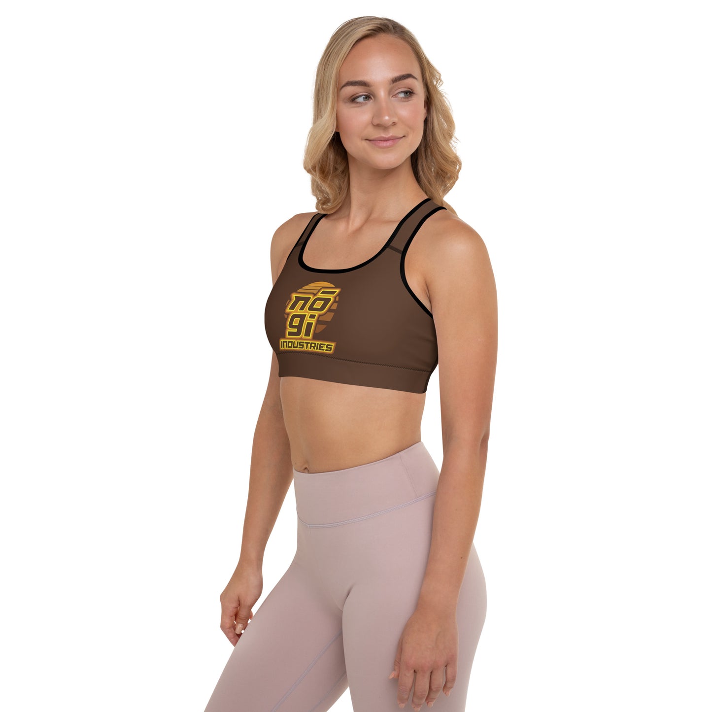 7Four BROWN Padded Sports Bra