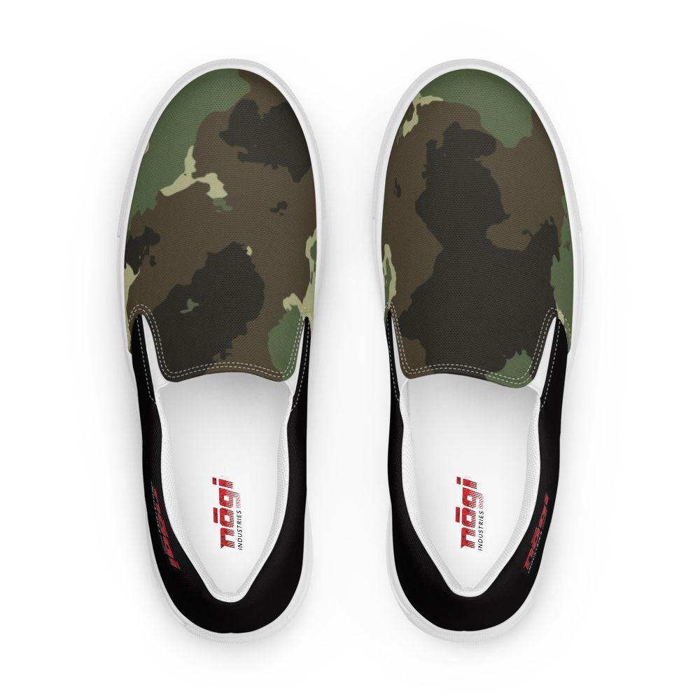 Dutch Camo Men’s Slip-On Canvas Shoes