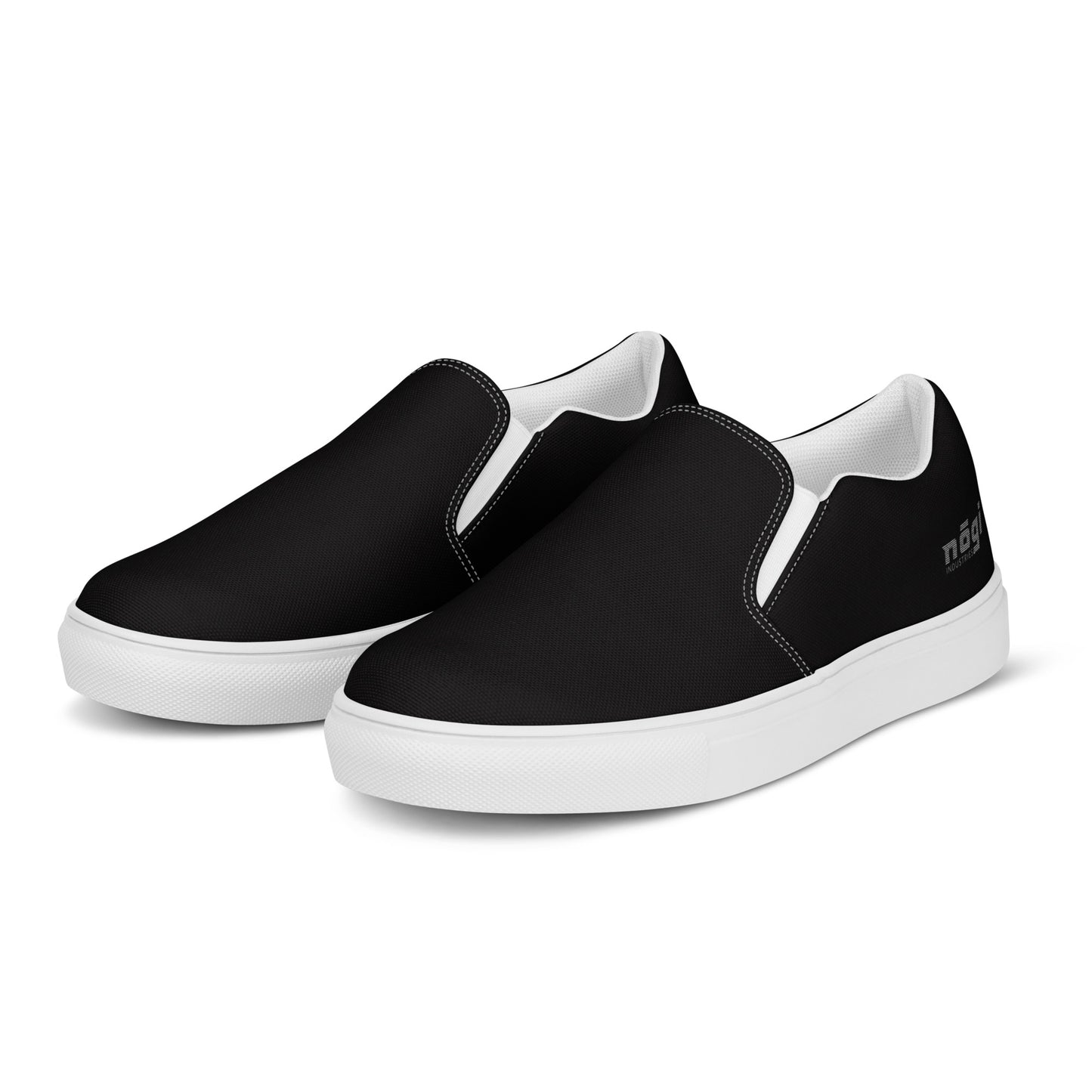 Core Black Men’s Slip-On Canvas Shoes