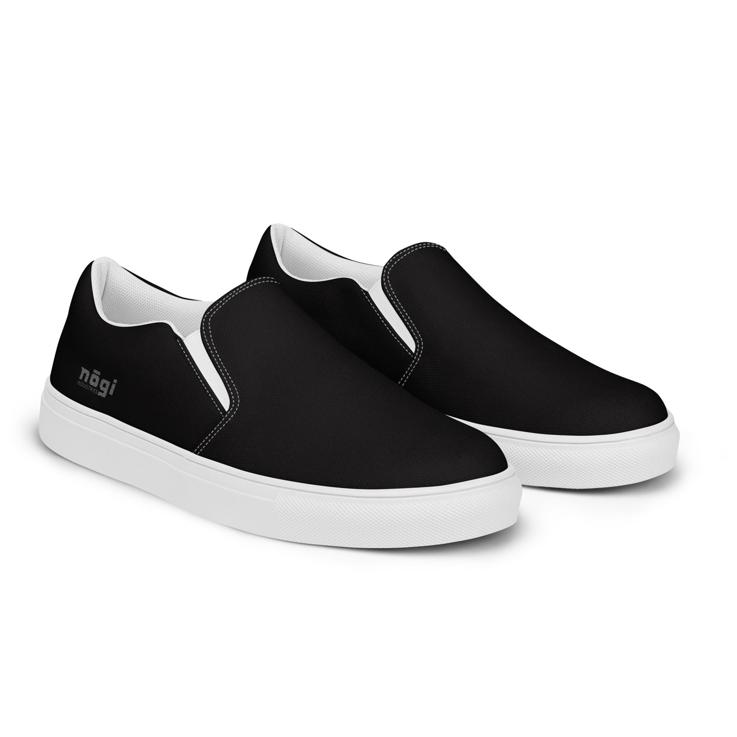 Core Black Men’s Slip-On Canvas Shoes