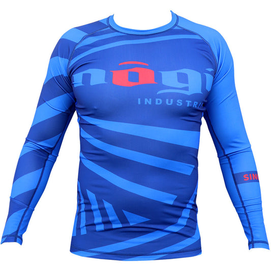 Exeter Long Sleeve Rank Rash Guard - Blue