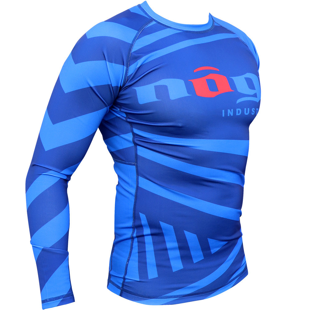 Exeter Long Sleeve Rank Rash Guard - Blue