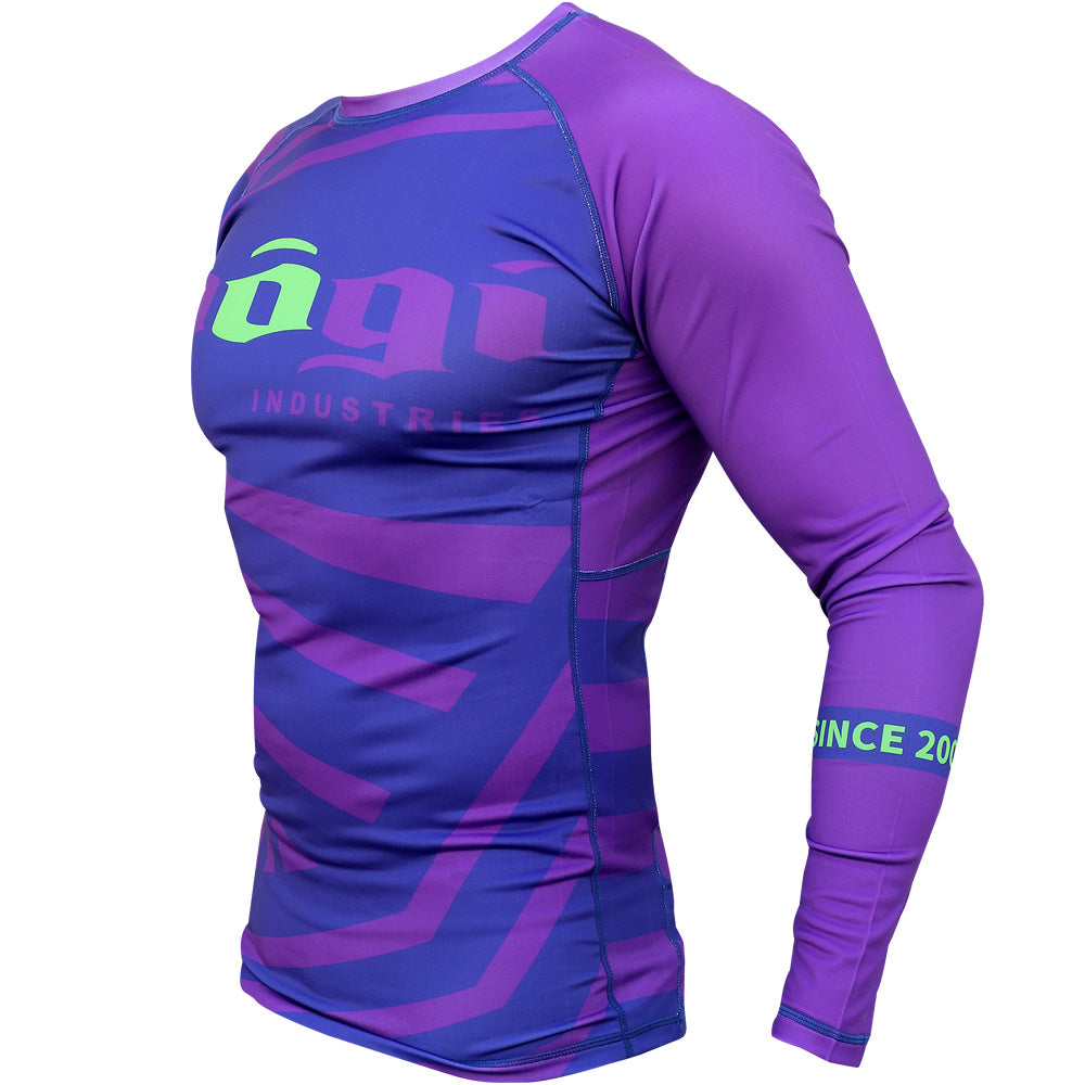 Exeter Long Sleeve Rank Rash Guard - Purple