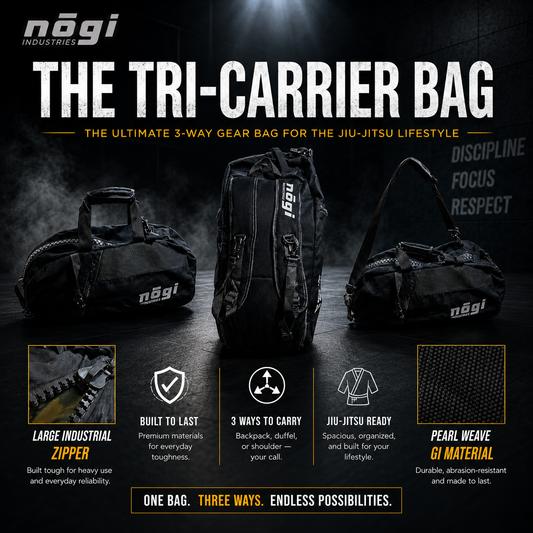 The Tri-Carrier Convertible Large Gear Bag - BLACK