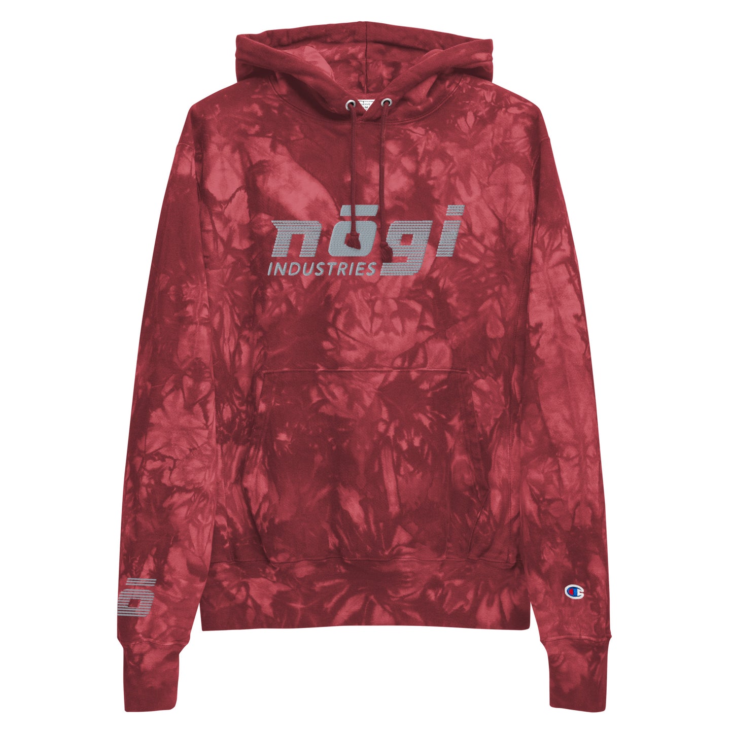 Red Smoke Unisex Champion Tie-Dye Hoodie