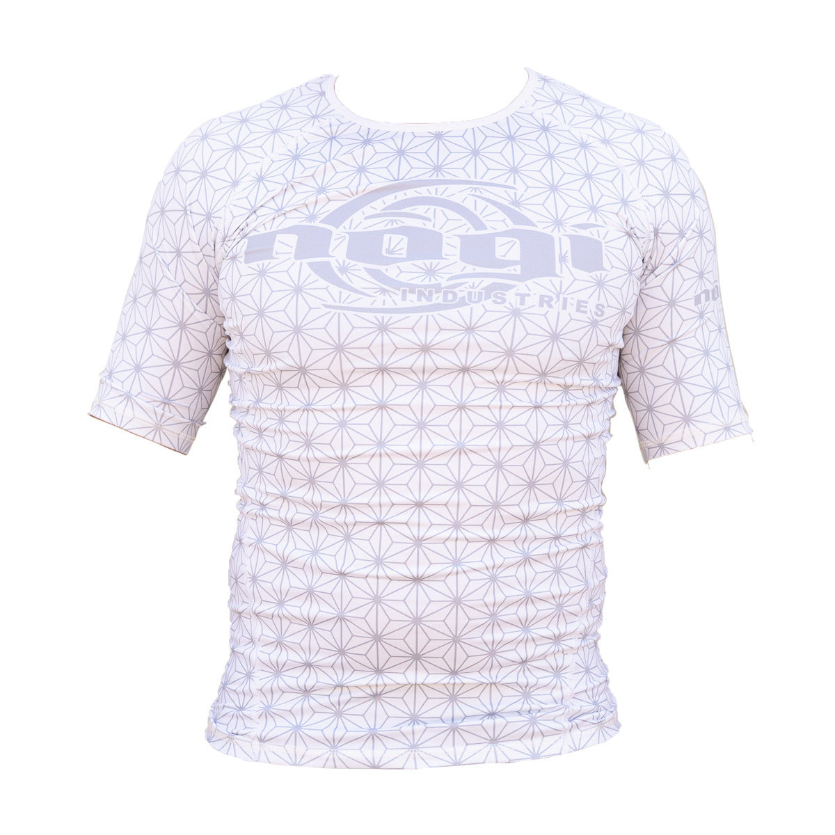 Nogi Industries Spectral Rashguard White Short Sleeve Front 