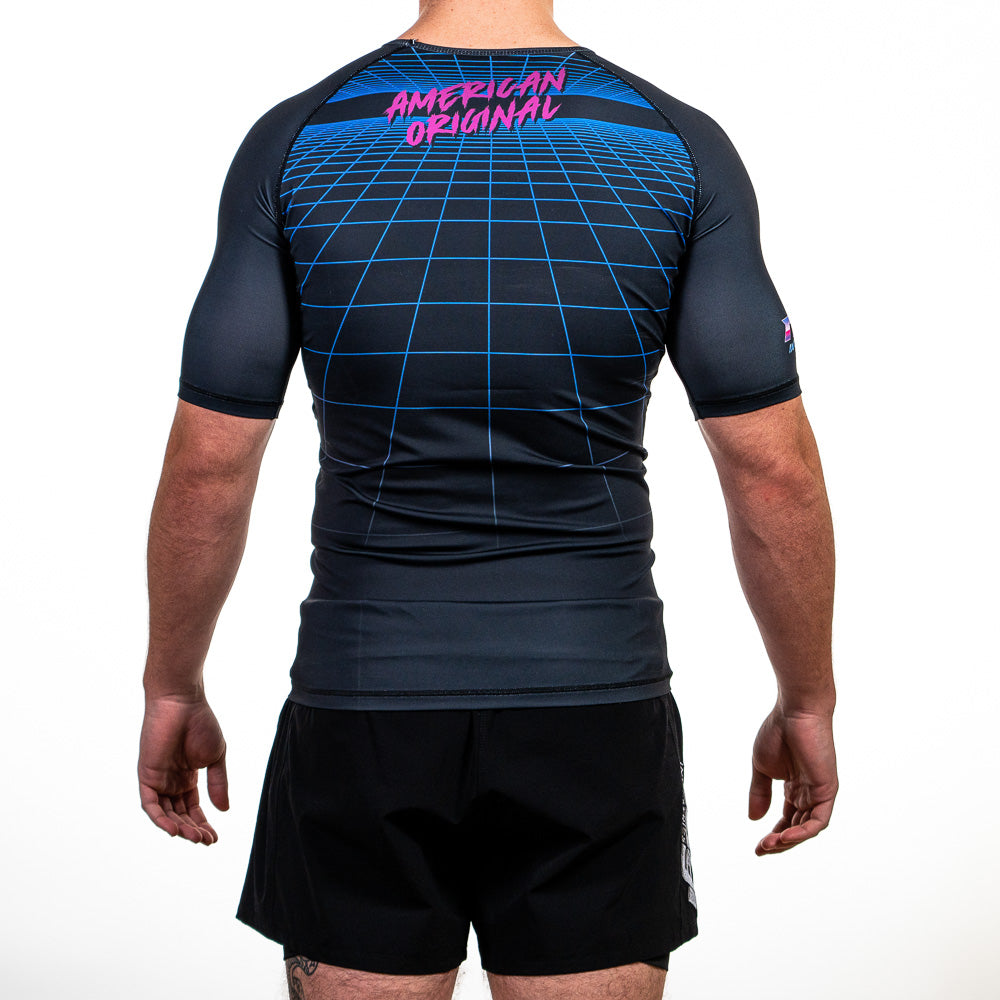 Crystal Vision Rash Guard Short Sleeve Back View