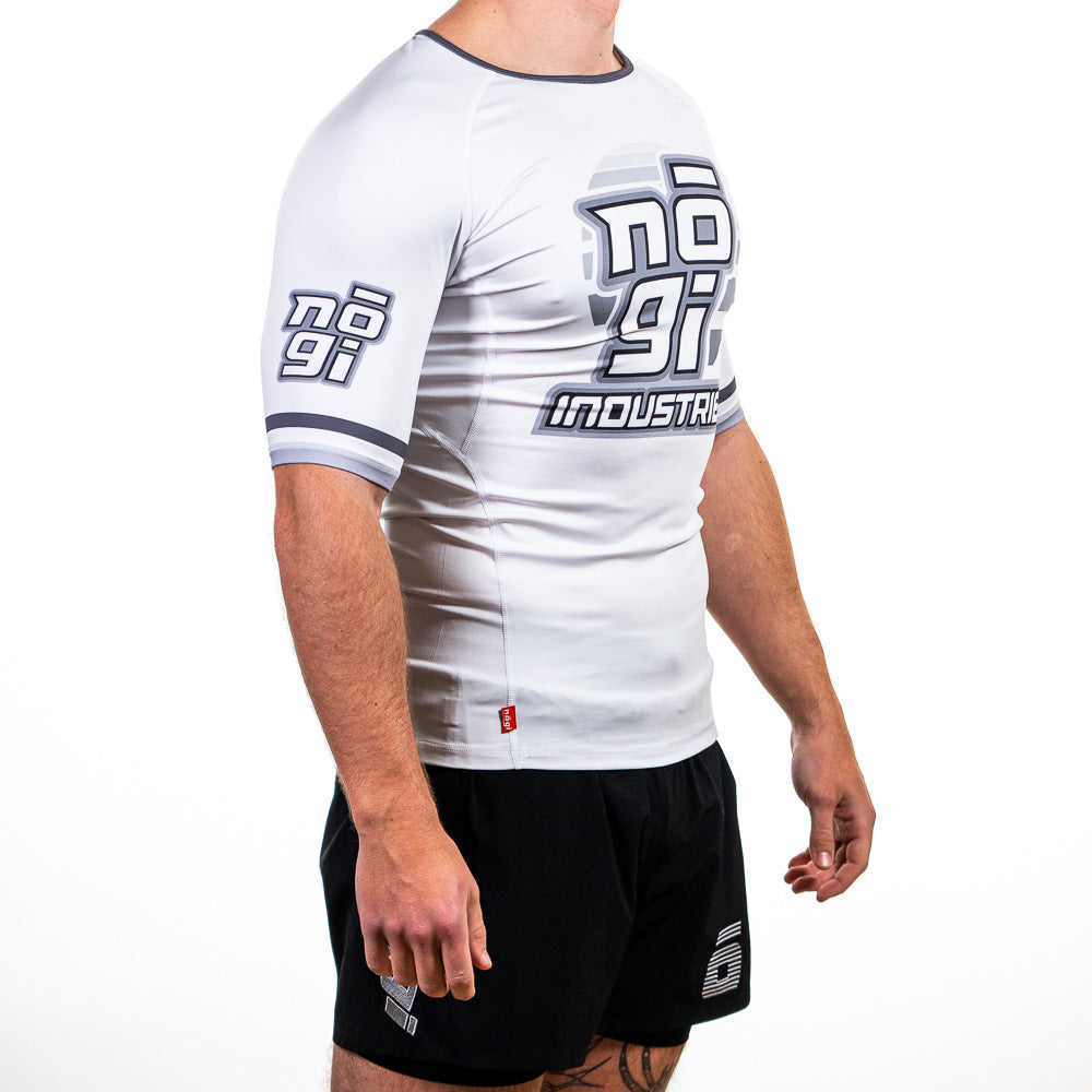 '7Four Short Sleeve Rank Rash Guard White Right View