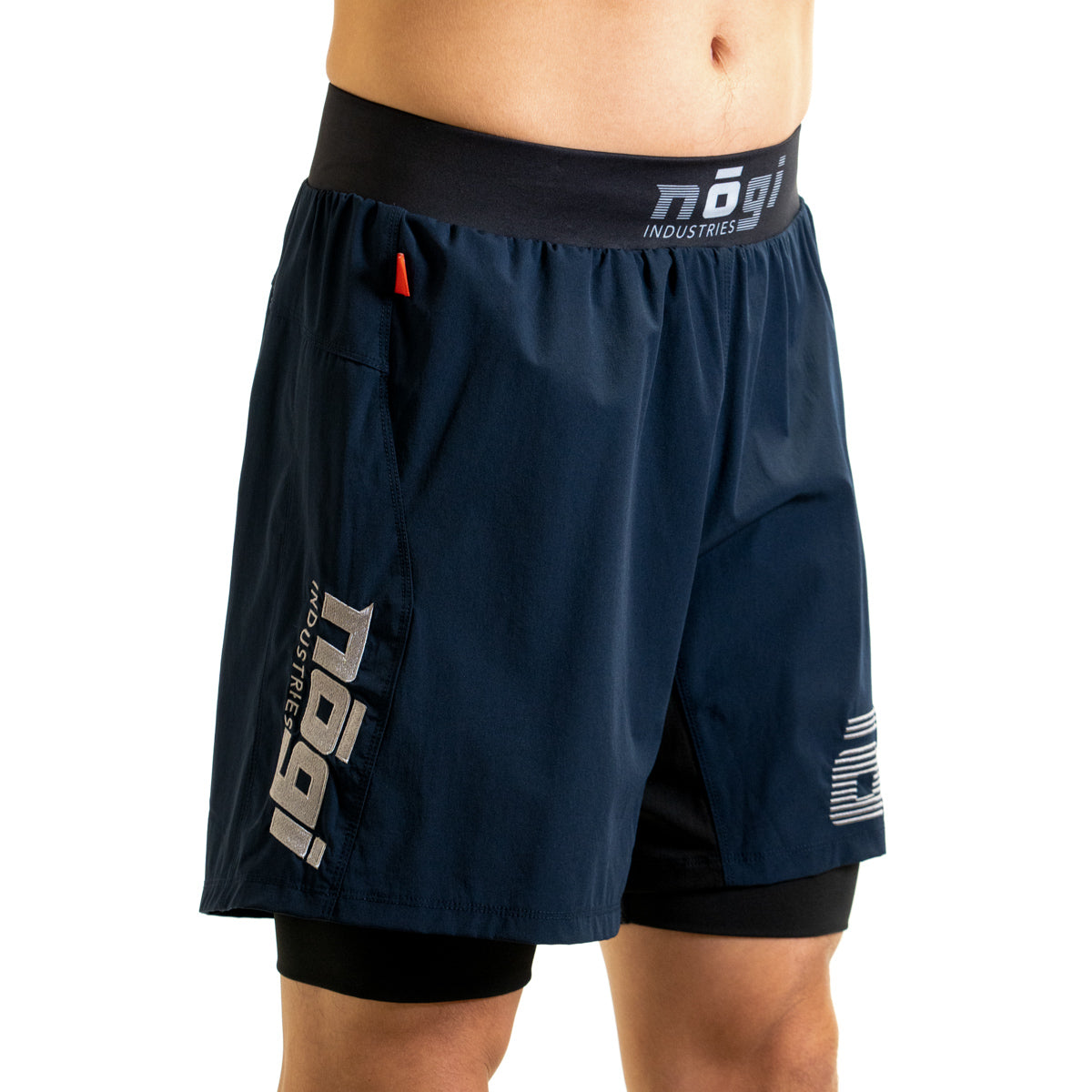 Ghost 7" Premium Lined Grappling Shorts - Neptune Blue Right Vew