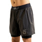 Ghost 7" Premium Lined Grappling Shorts - New Jersey Gray left view