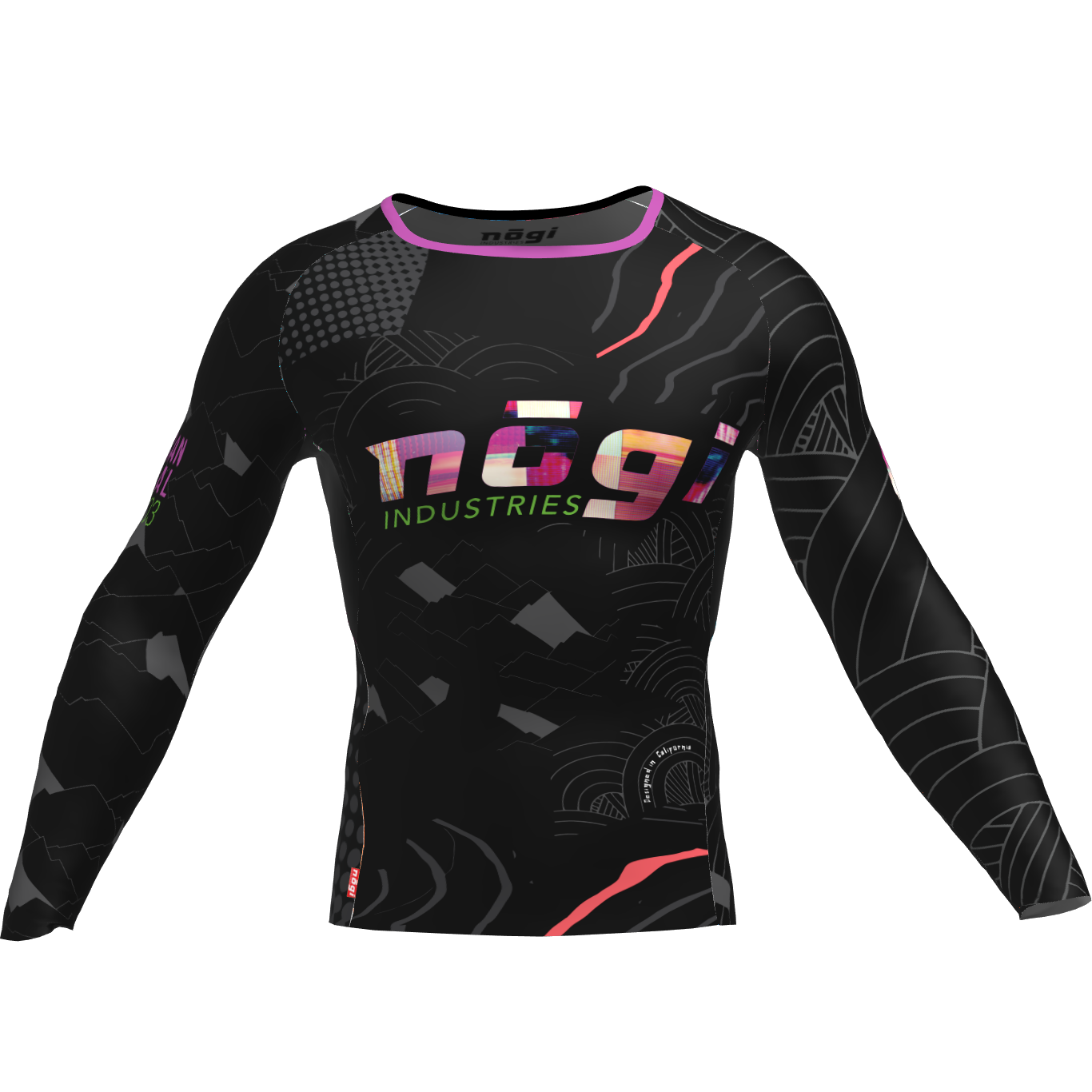 Front Acid Gambit Long Sleeve Rashguard