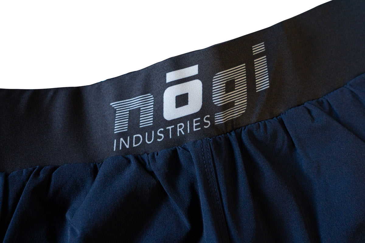 Ghost 7" Premium Lined Grappling Shorts - Neptune Blue Belt detail