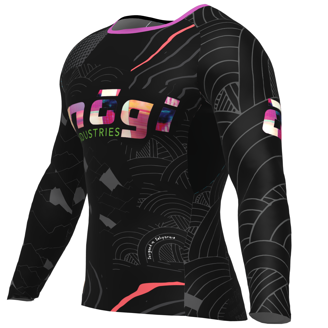 Left Acid Gambit Long Sleeve Rashguard