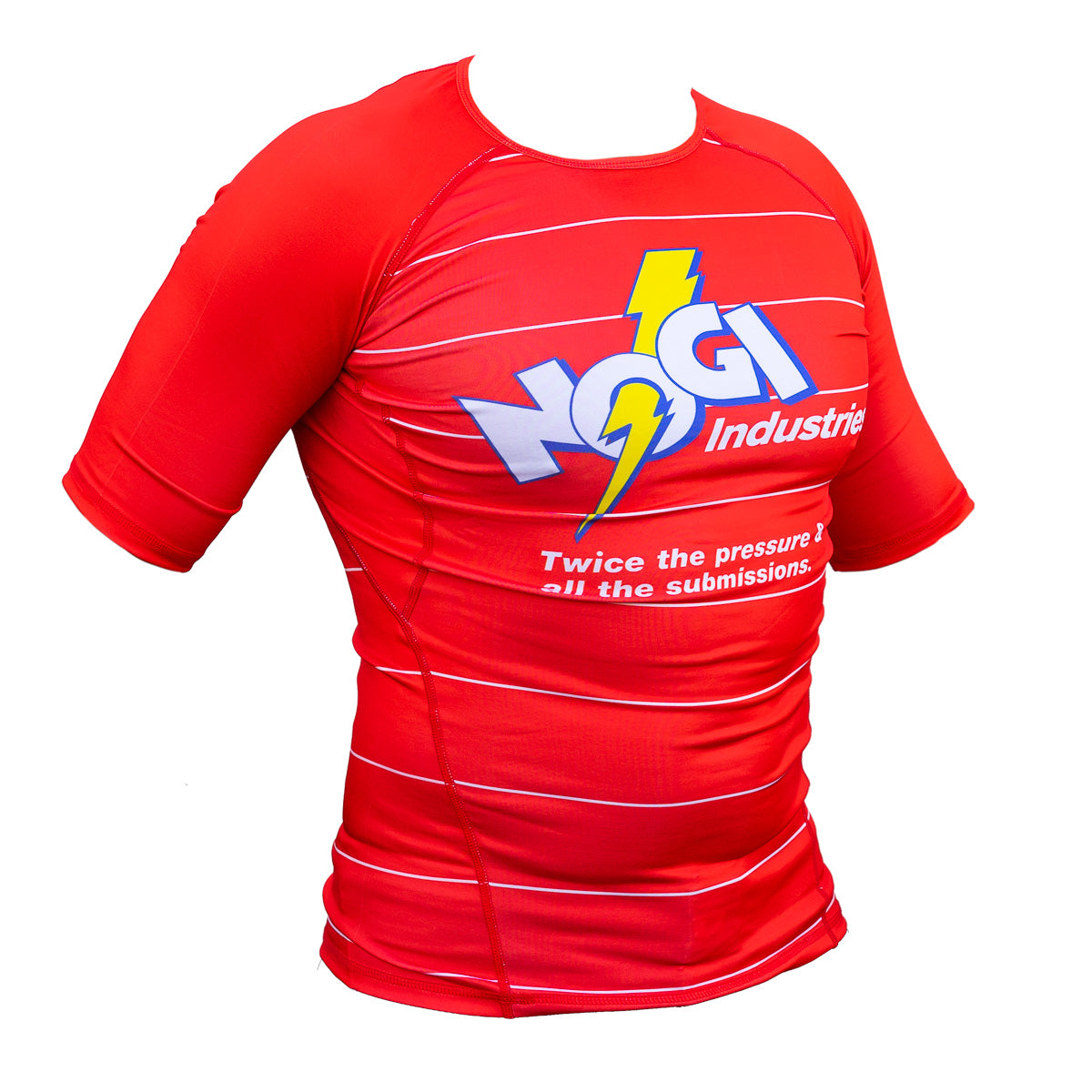 Nogi Industries エナジー ラッシュ ガード 半袖 - レッド