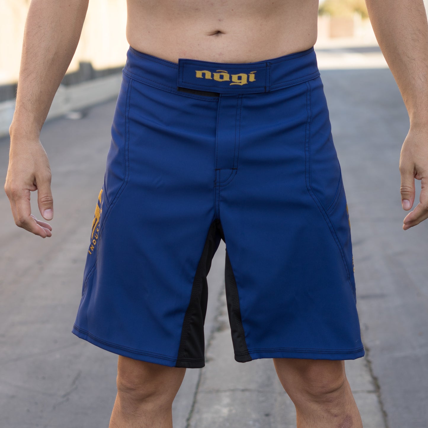 Phantom 3.0 Fight Shorts - Blue/Bronze by Nogi Industries - MADE IN USA - NoGi USA