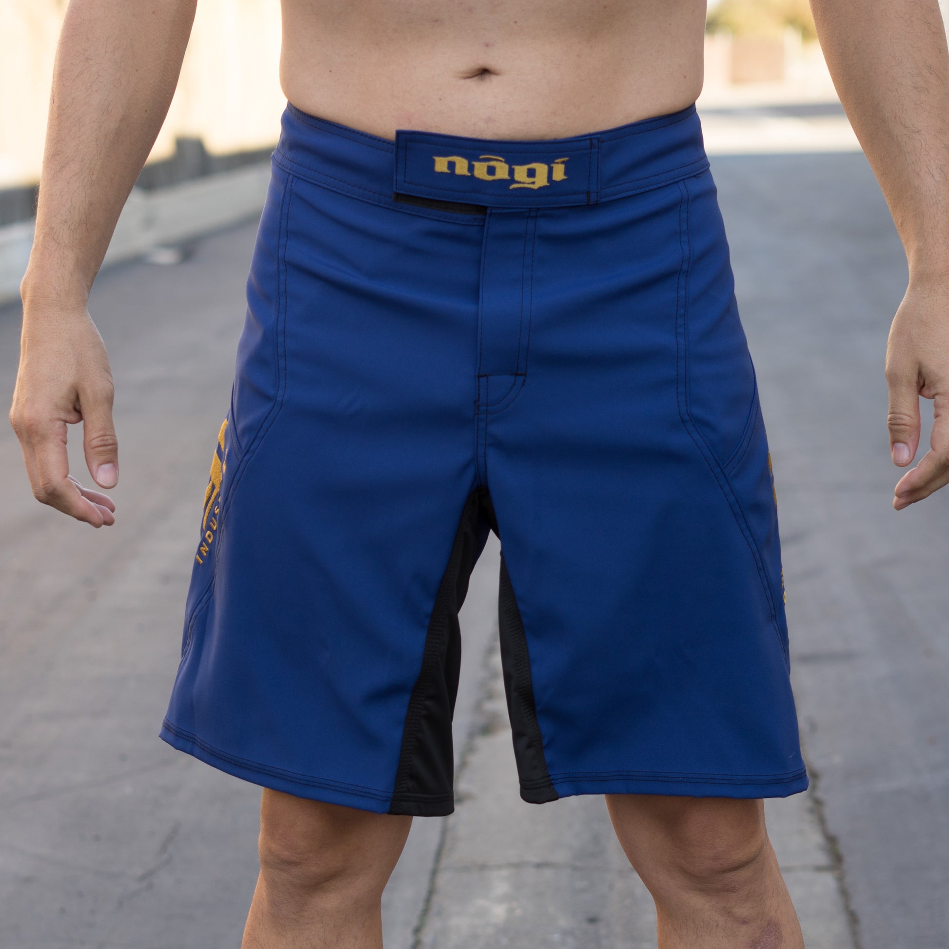 Phantom 3.0 Fight Shorts - Blue/Bronze by Nogi Industries - MADE IN USA - NoGi USA