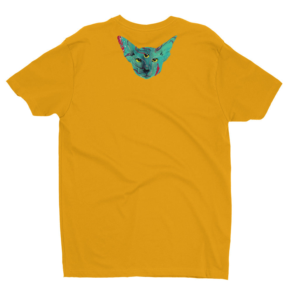 Psychedelic Cat Short Sleeve T-shirt - NoGi USA
