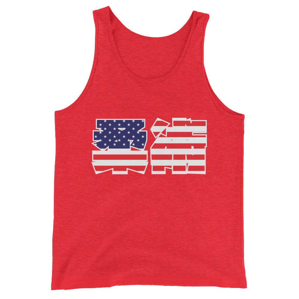American Flag Kanji Jiu Jitsu Tank Top - NoGi USA