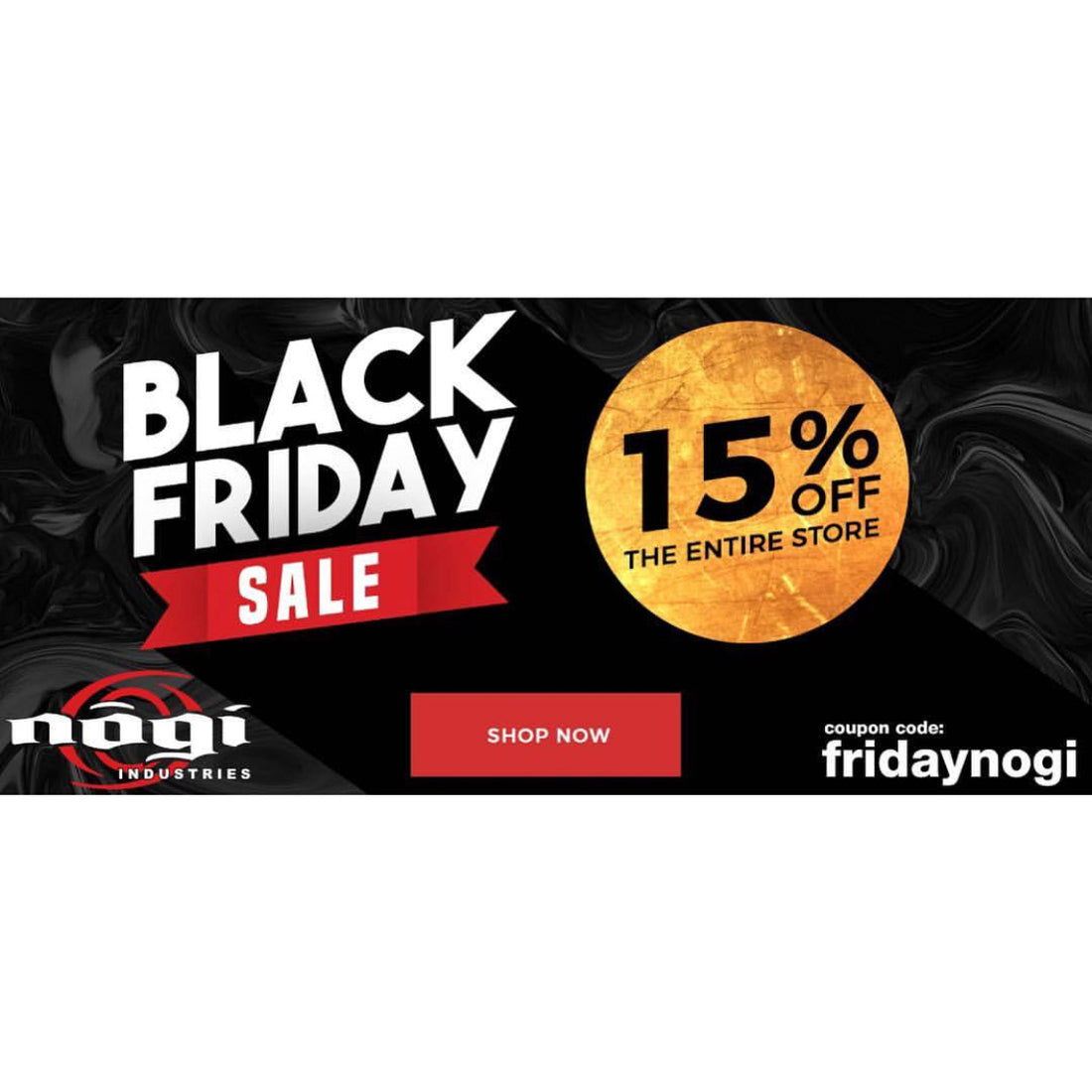 Nogi Industries Black Friday sale 15%