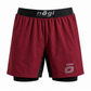 KIDS Ghost Premium Lined Grappling Shorts - Merlot Red