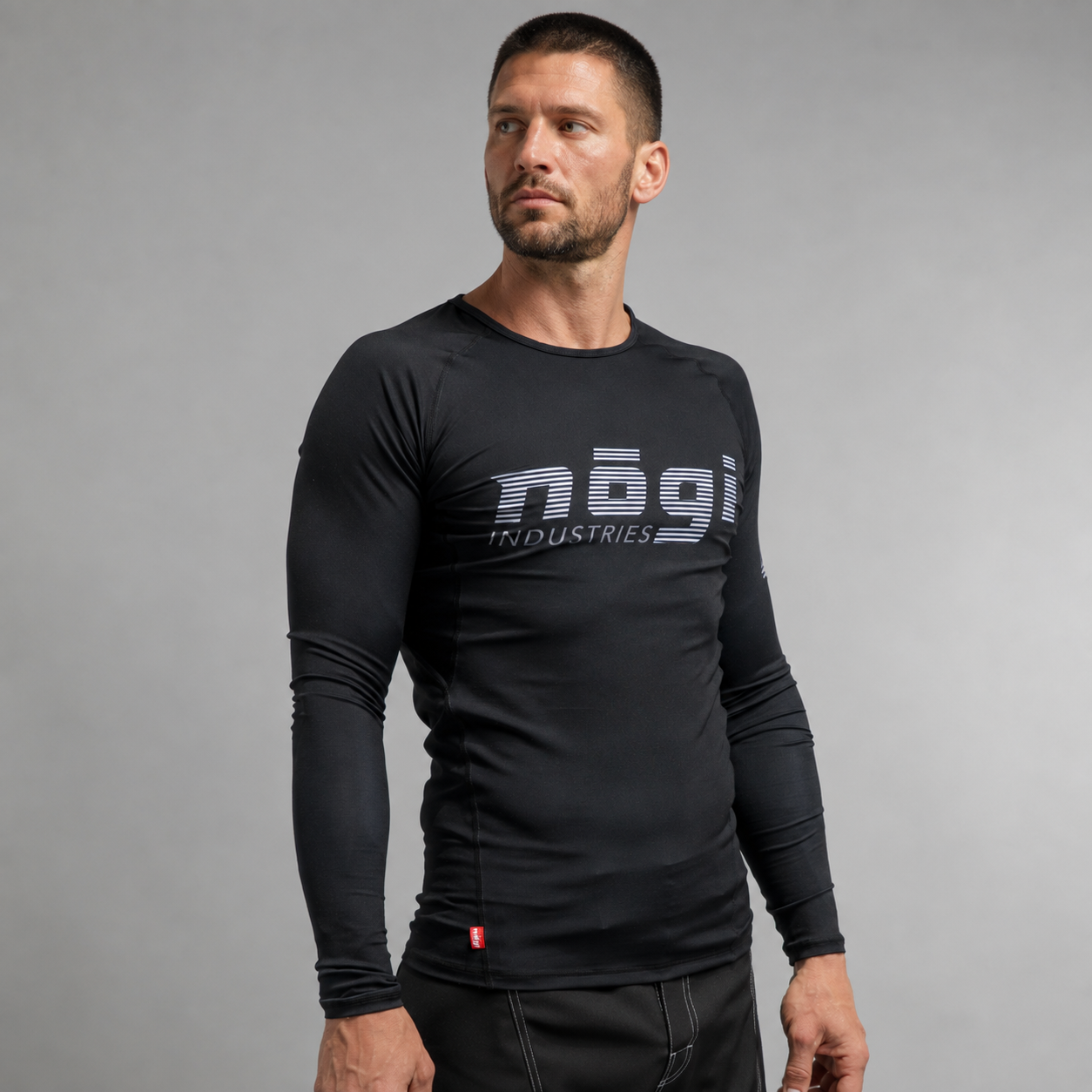 Core Long Sleeve Rash Guard - BLACK