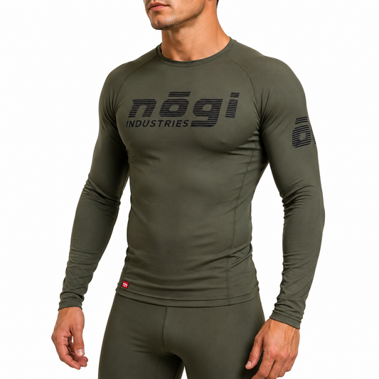 Core Long Sleeve Rash Guard - FURY GREEN
