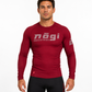 Core Long Sleeve Rash Guard - MERLOT RED
