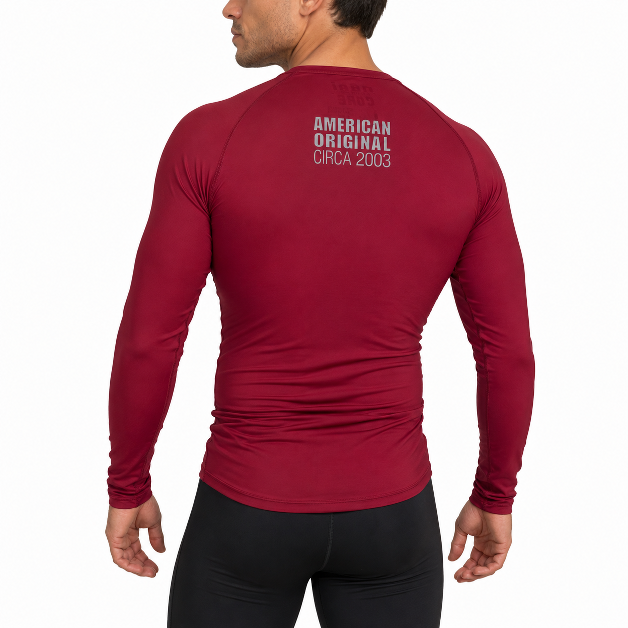 Core Long Sleeve Rash Guard - MERLOT RED