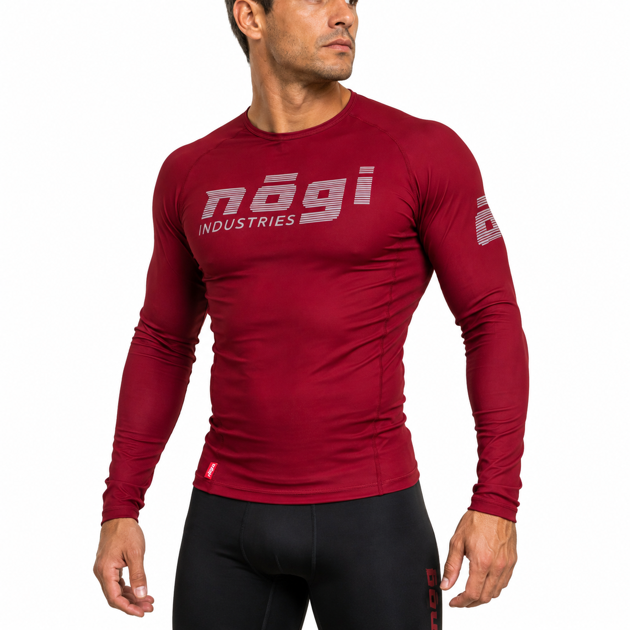Core Long Sleeve Rash Guard - MERLOT RED