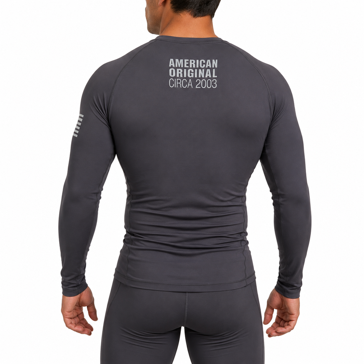 Core Long Sleeve Rash Guard - NEW JERSEY GRAY