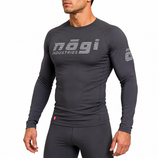 Core Long Sleeve Rash Guard - NEW JERSEY GRAY