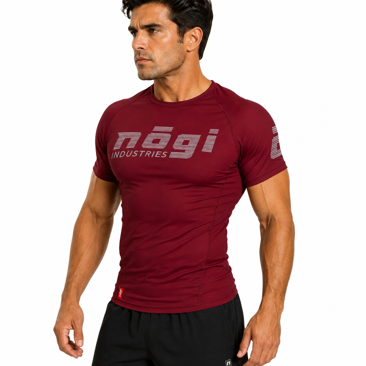 Core Short Sleeve Rash Guard - MERLOT RED