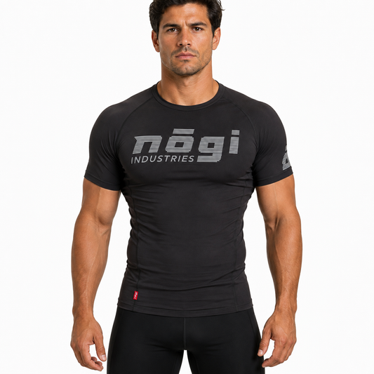 Core Short Sleeve Rash Guard - NEW JERSEY GRAY