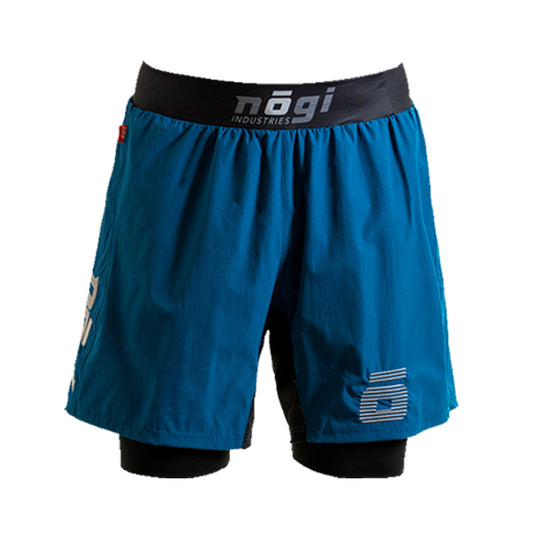 KIDS Ghost Premium Lined Grappling Shorts - Ultramarine Blue