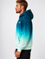 Lagoon — Teal to Mint Gradient Oversized Cotton Hoodie