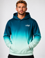Lagoon — Teal to Mint Gradient Oversized Cotton Hoodie