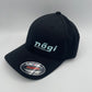 Nogi Flexfit Embroidered Athletic Hat (Black & Teal)