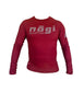 Core Long Sleeve Rash Guard - MERLOT RED