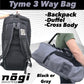 Nogi Tyme 3 Way Convertible Large Gear Bag - BLACK