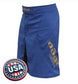 Pantalones cortos de lucha Phantom 3.0 - Azul marino/Bronce - HECHO EN EE. UU. 