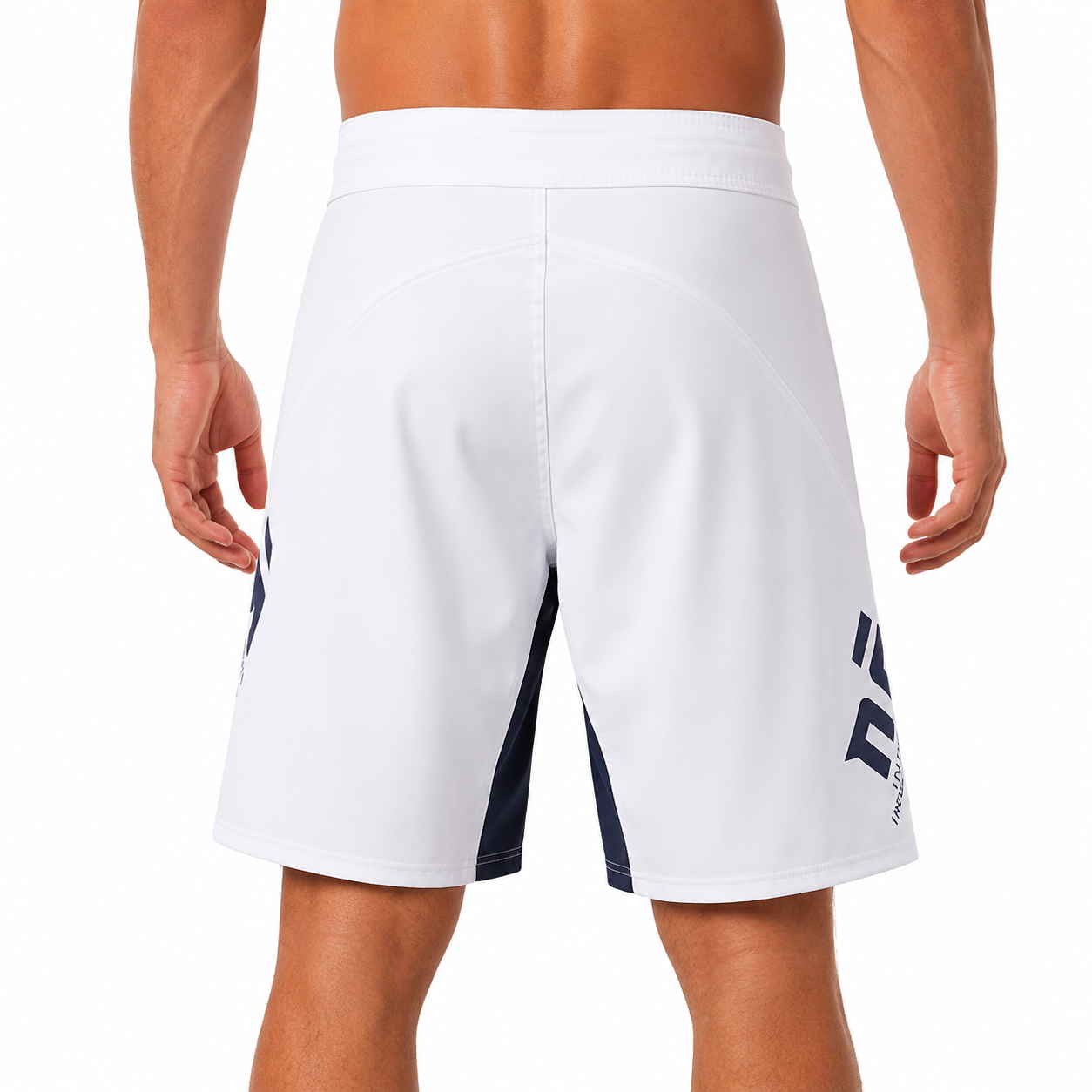 Phantom 4.0 Fight Shorts - Arctic White & Gray - MADE IN USA