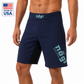 Phantom 4.0 Fight Shorts - Midnight Navy & Teal - MADE IN USA