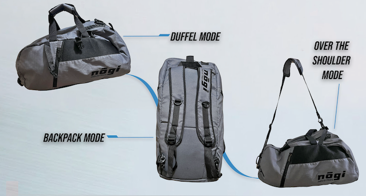 The Tri-Carrier Convertible Large Gear Bag - GRAY