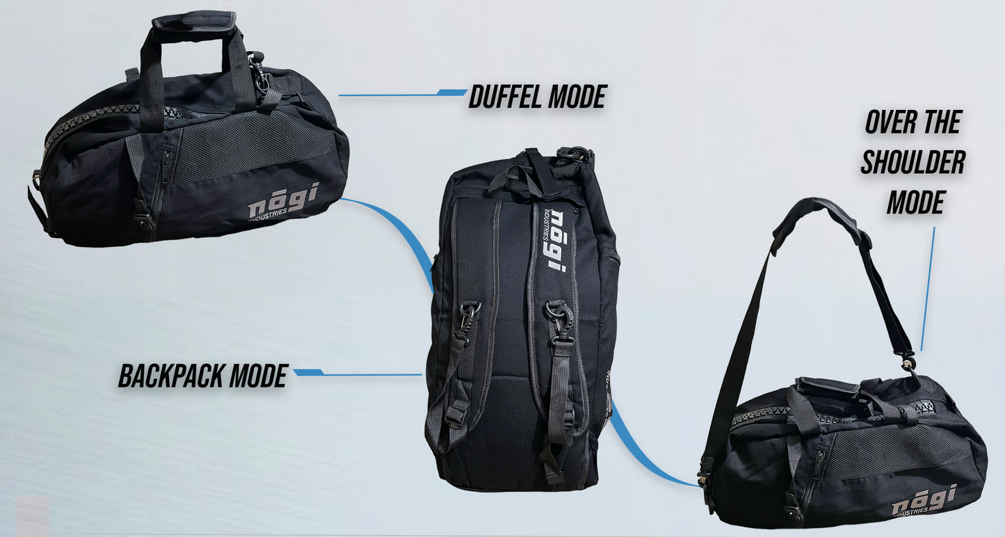 The Tri-Carrier Convertible Large Gear Bag - BLACK