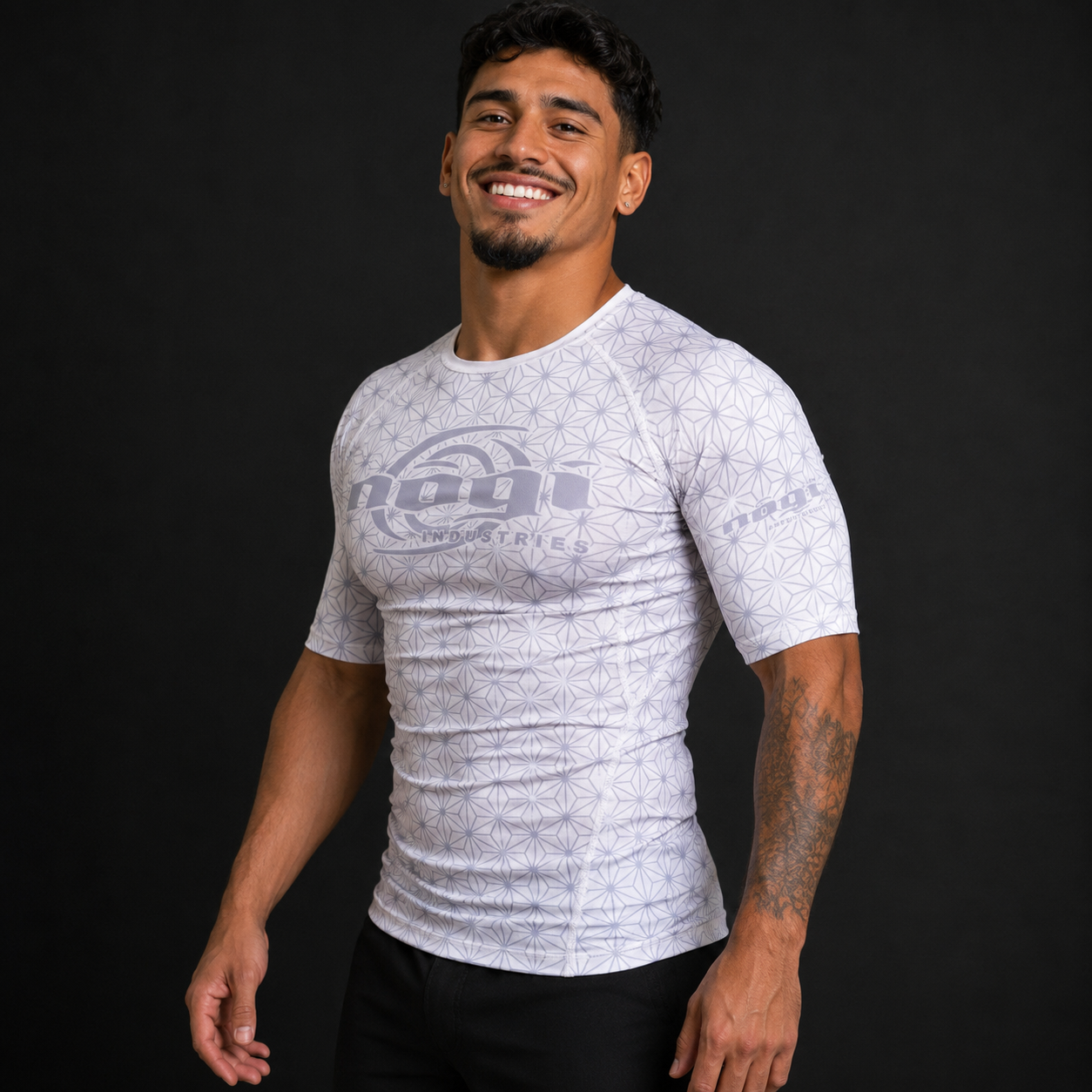 Rashguard de manga corta Spectral - Blanco (SS)